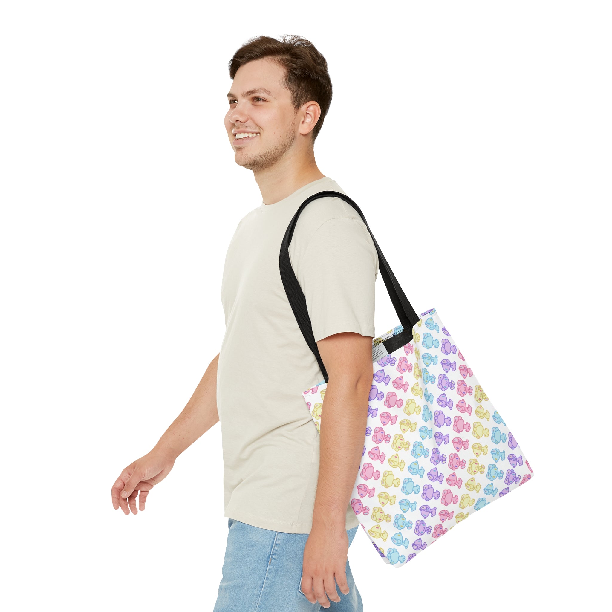 All Purpose Bunny Rotating Pastel Tote Bag